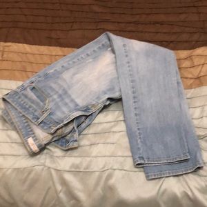 Rich and Skinny Brand Distressed light wash skinny